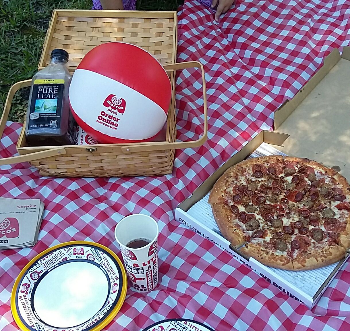 Marco's Pizza Picnic (July National Picnic Month 2017) Terri's Little