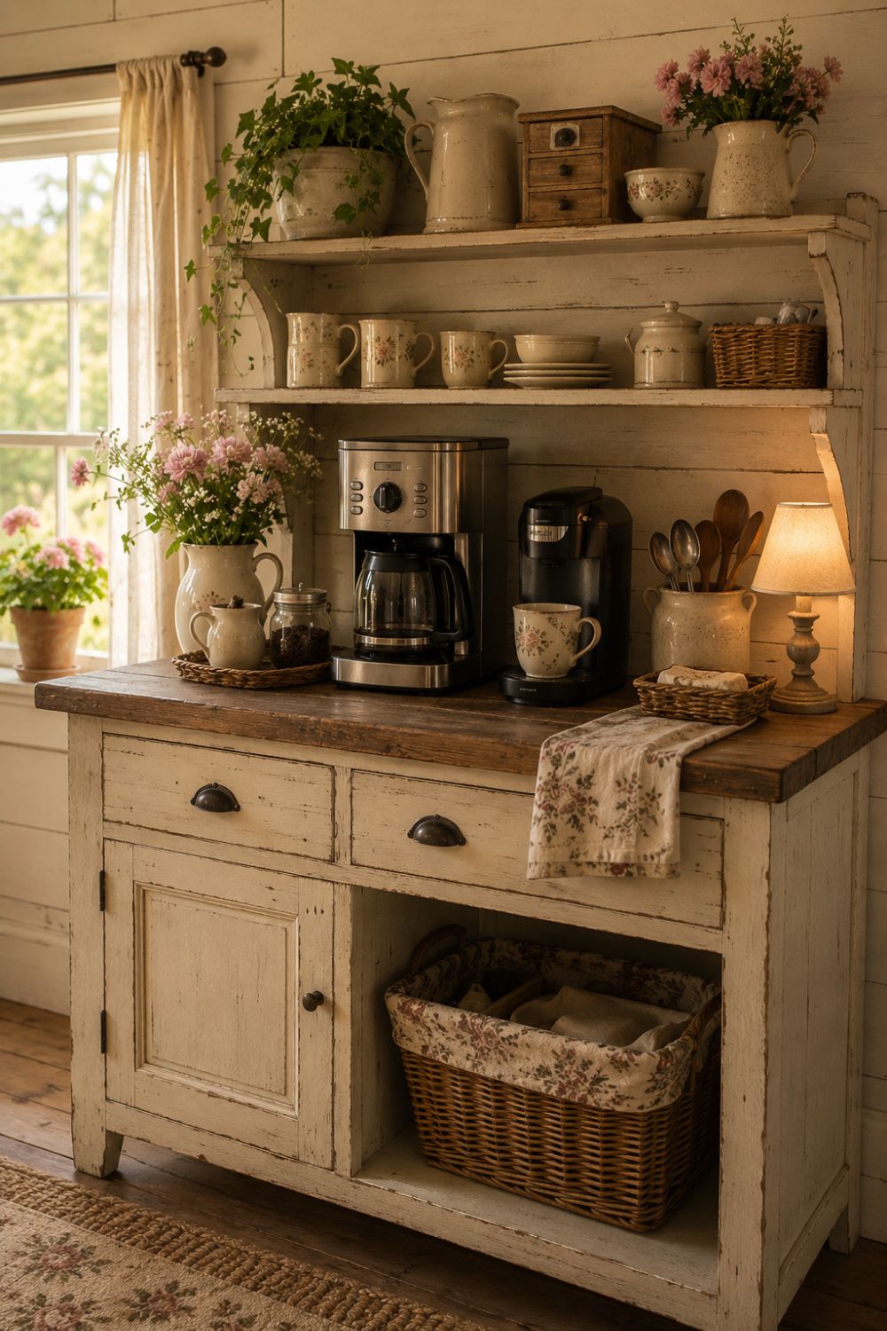 Cheap and Cozy Coffee Bar Setup That Works