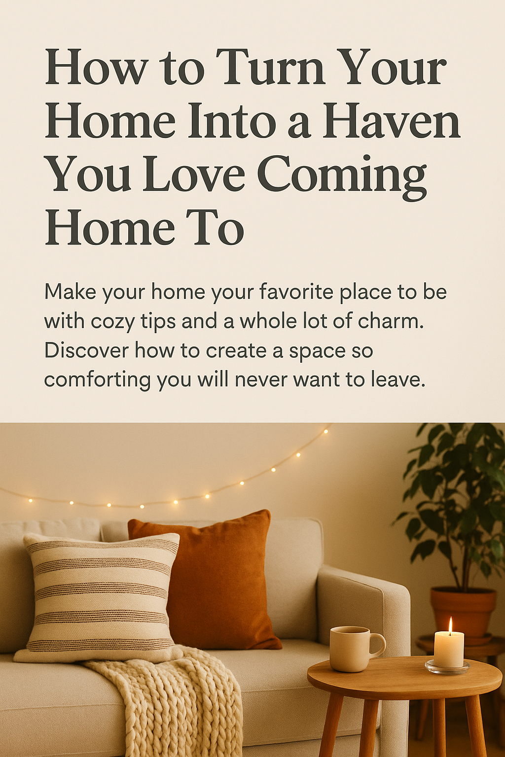 How to Turn Your Home Into a Haven You Love Coming Home To